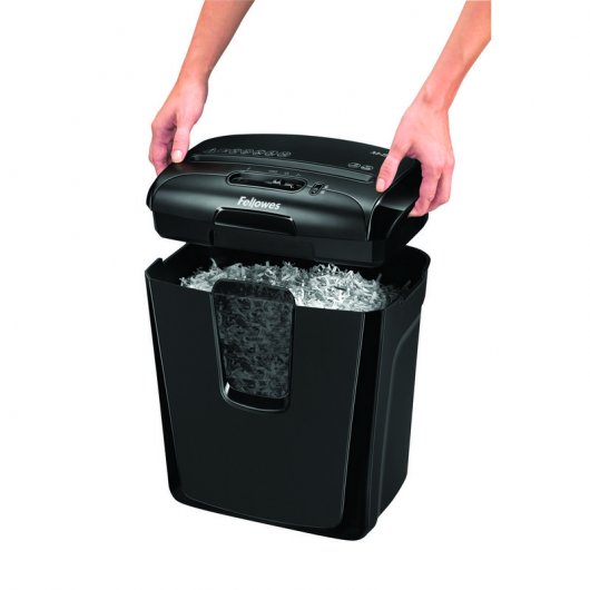 Fellowes M-8C destructeur de papier Destruction croisée 23 cm Noir