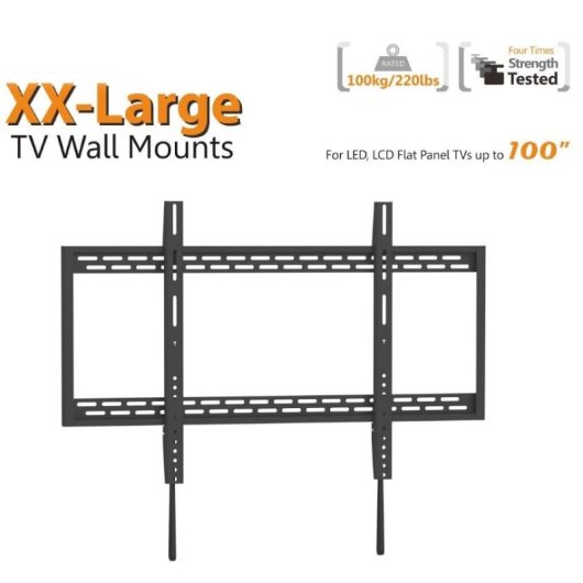 Equip Soporte de Pared para Pantalla 60"-100" Inclinable VESA 900x600 Max 100Kg