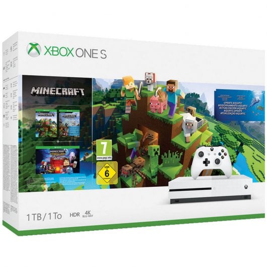 Microsoft Xbox One Consola S 1TB + Minecraft Creator