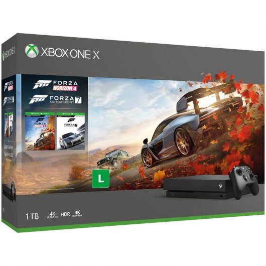 Microsoft Xbox One Consola X  + Forza Horizon 4  + Forza Motorsport 7