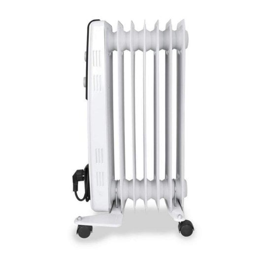 Radiateur à Huile Orbegozo RF 1500 1500W 7 Éléments Blanc Transport Facile
