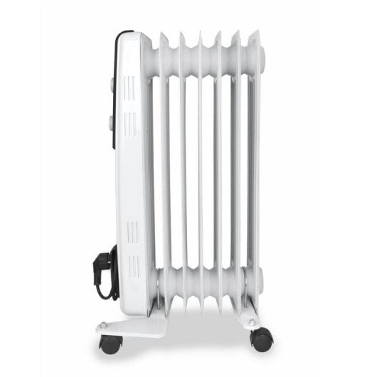 Radiateur à Huile Orbegozo RF 1500 1500W 7 Éléments Blanc Transport Facile