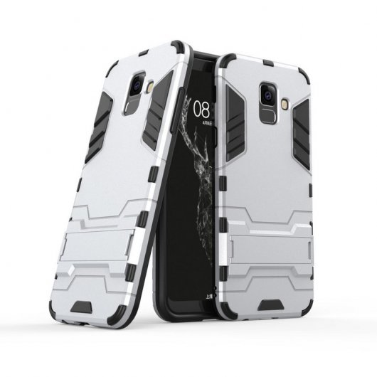 German Tech Funda Cool Shield Plata para Samsung Galaxy A6 Plus 2018