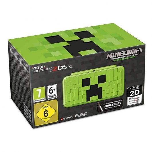 Nintendo New 2DS XL Minecraft Creeper Edition + Minecraft (Preinstalado)