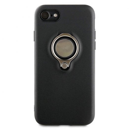 Muvit Ring Magnética Funda Negra para Apple iPhone 8/7