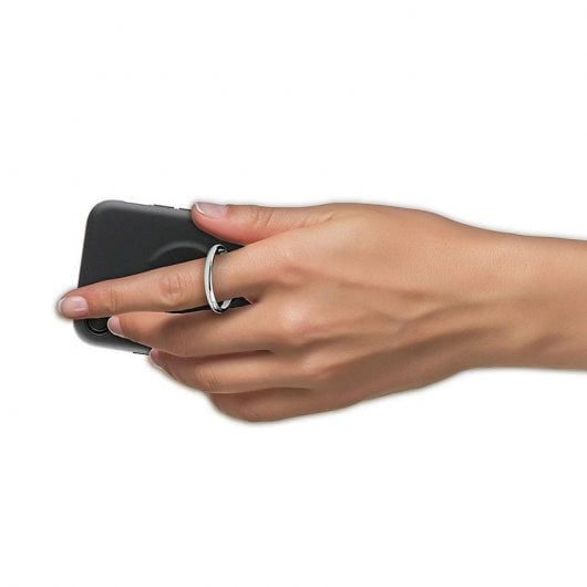 Muvit Ring Magnética Funda Negra para Apple iPhone 8/7