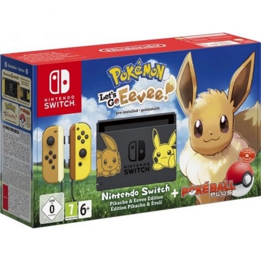 Nintendo Switch Pokémon: Lets Go Eevee + Poké Ball Plus Edición Limitada