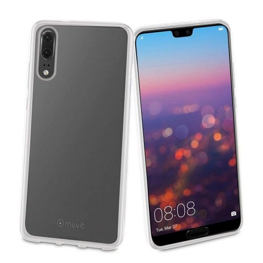 Muvit Cristal Soft Funda Transparente para Huawei P20