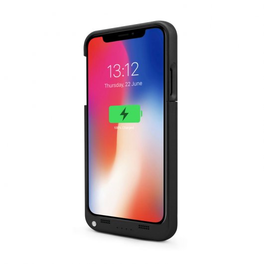 Unotec Powercase Funda Negra con Batería para iPhone X/XS