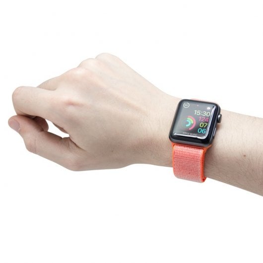 Unotec Correa Velcro para Apple Watch 42/44mm Naranja