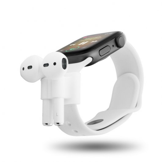 Unotec Soporte para Airpods Blanco para Apple Watch