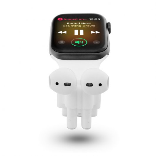 Unotec Soporte para Airpods Blanco para Apple Watch