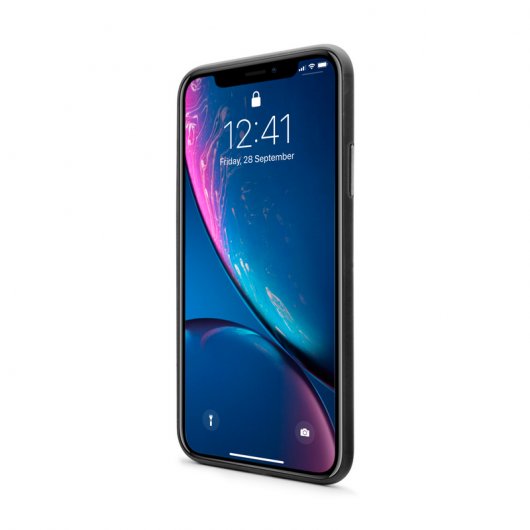 Unotec Capa Super-Slim Transparente Preta para iPhone XR