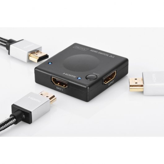 Digitus Conmutador de Vídeo HDMI Automático 2x1 Puertos