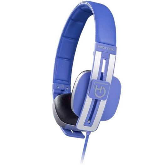 Auricular Hiditec Wave Azul Alámbrico 40mm Graves Potentes 185g