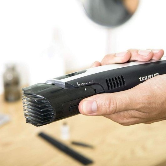 Tondeuse Barbe Taurus Spiro Sans Fil 11 Longueurs 40min Lame Acier Aspirateur