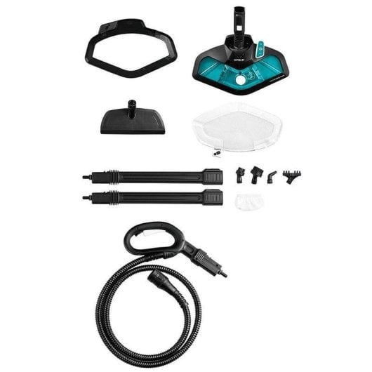 Polti Vaporetto Smart 100_T Pulitore a Vapore Cilindrico 1500W 4 bar Blu/Bianco