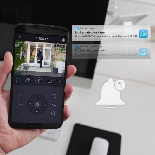 Videocamere di sorveglianza Foscam FI9900P FullHD Visione Notturna Esterna Allarme
