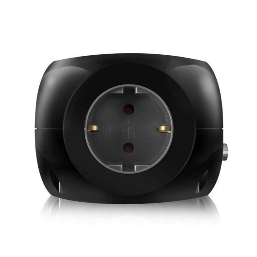 Ewent Regleta 1x Schuko 3xUSB Negra