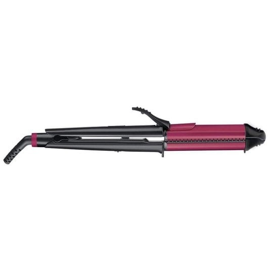 Lockenstab mit Klemme Rowenta Multistyler Fashion Stylist 3-in-1 Keramik 35mm 170-200°C 2 Stufen Ionen-Technologie Schwarz/Rosa