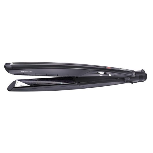 Prancha de Cabelo Cerâmica e Titânio BaByliss Diamond Slim ST326E 235ºC 16 Definições Seco e Húmido Desligar Automático Preto