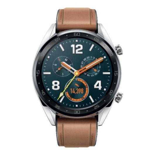 Huawei Watch GT Bluetooth GPS 46mm AMOLED Aço Inoxidável Castanho Resistente Água 5ATM