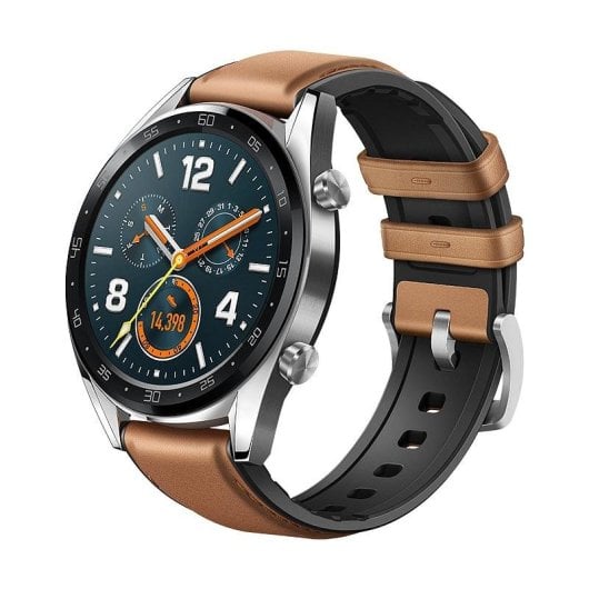 Huawei Watch GT Bluetooth GPS 46mm AMOLED Aço Inoxidável Castanho Resistente Água 5ATM