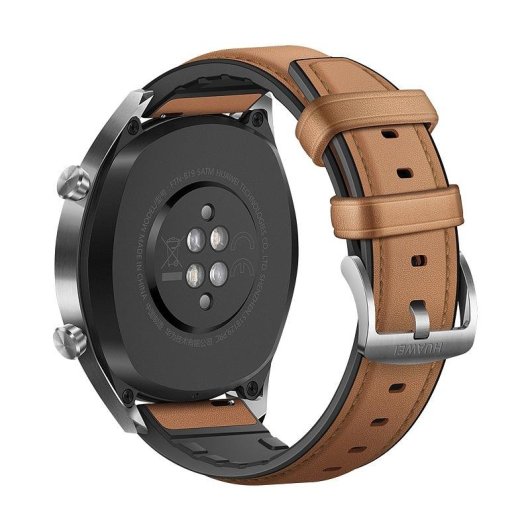 Huawei Watch GT Bluetooth GPS 46mm AMOLED Aço Inoxidável Castanho Resistente Água 5ATM
