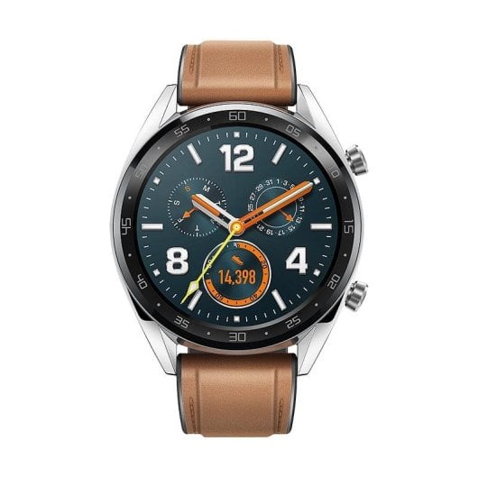 Huawei Watch GT Bluetooth GPS 46mm AMOLED Aço Inoxidável Castanho Resistente Água 5ATM