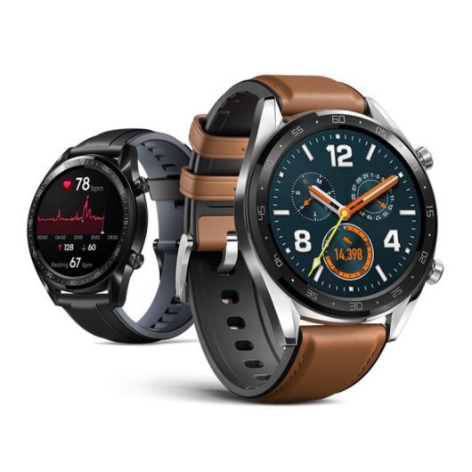 Huawei Watch GT Bluetooth GPS 46mm AMOLED Aço Inoxidável Castanho Resistente Água 5ATM