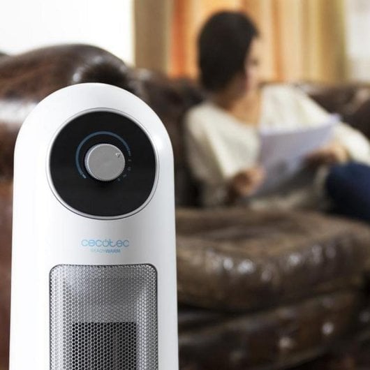 Calefattore Cecotec Ready Warm 10000 Top Ceramic 2200W Termostato 3 Modalità Bianco