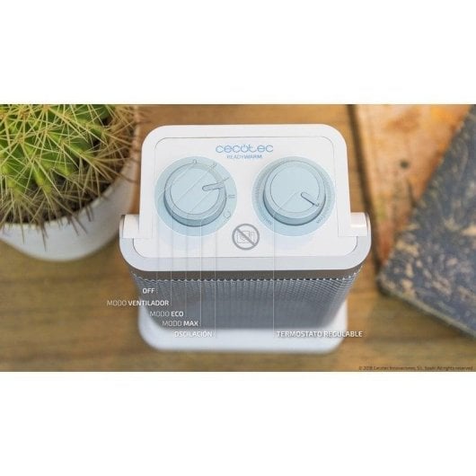 Chauffage électrique Cecotec Ready Warm 6100 Ceramic Rotate oscillation 1500W silencieux