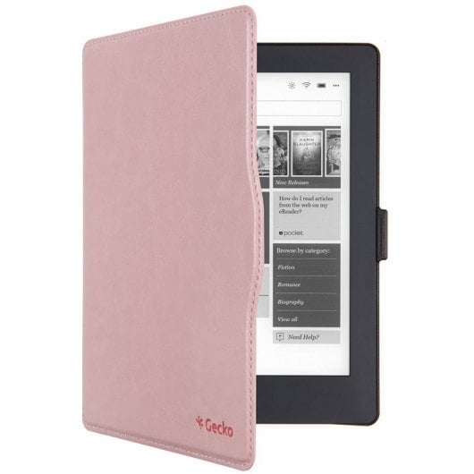 Gecko Funda Slimfit Waterproof Rosa para Kobo Aura H2O Edición 2
