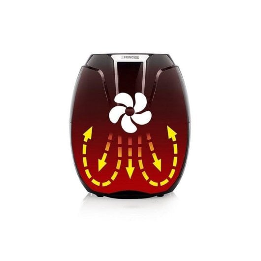 Heißluftfritteuse Princess Aerofryer XL 3,2L 1400W Digital Touch LED 7 Programme