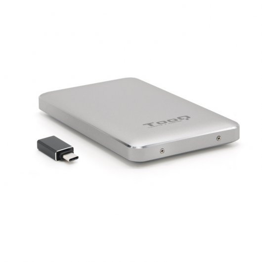 Tooq TQE-2531S Caja Externa USB 3.1 Plata para Disco Duro 2.5" SATAIII con UASP