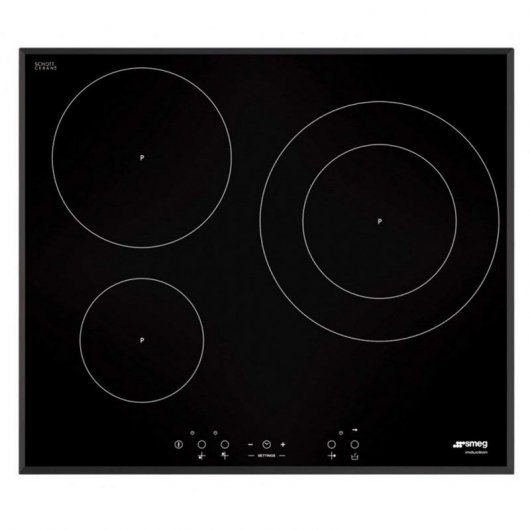Smeg SEI536B Placa de Inducción 3 Fuegos Negro