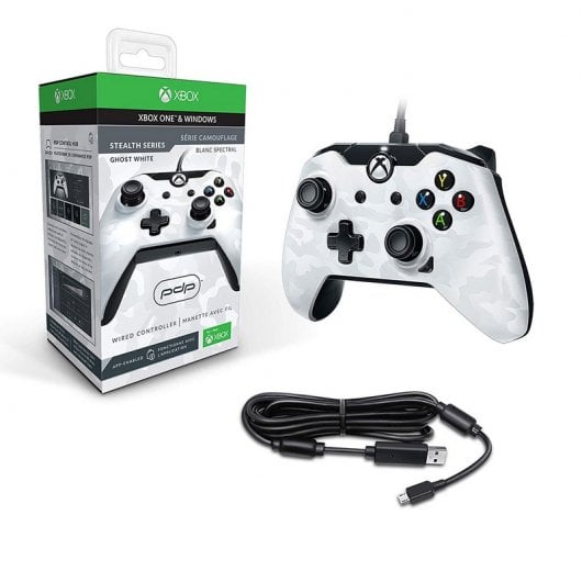 PDP Mando Camuflaje Blanco Xbox One