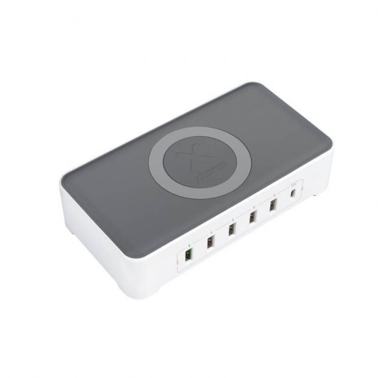 Xtorm Vigor Pro Hub 6 Puertos USB/USB Tipo-C/Quick Charge 3.0 +  Carga Inalámbrica