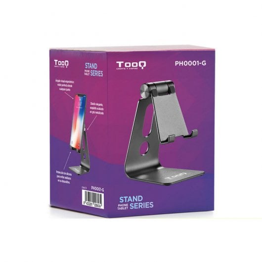 TooQ PH0001-G Soporte de Sobremesa para Smartphones/Tablets Gris
