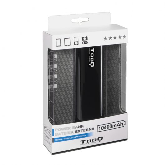 TooQ TQPB-1104-B Powerbank 10400mAh 2xUSB Preto