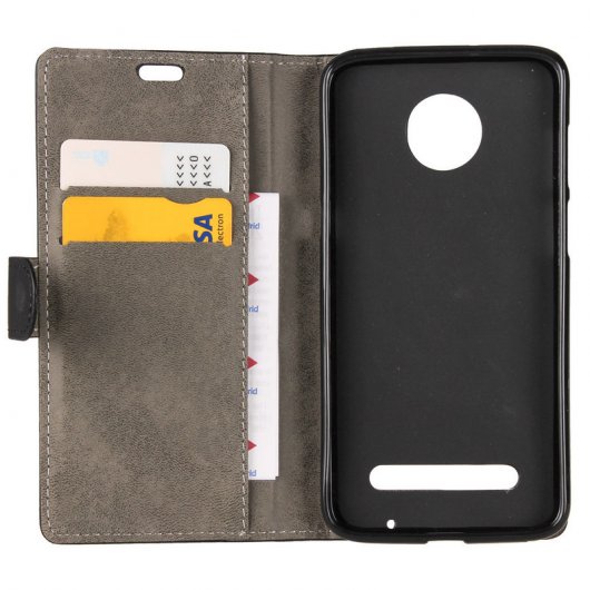 German Tech Funda Libro Elegant Negra para Motorola Moto Z3 Play