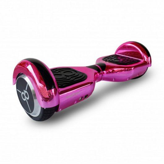 Skateflash K6 Hoverboard Bluetooth Rosa Cromado Hoverkart Funda PcComponentes