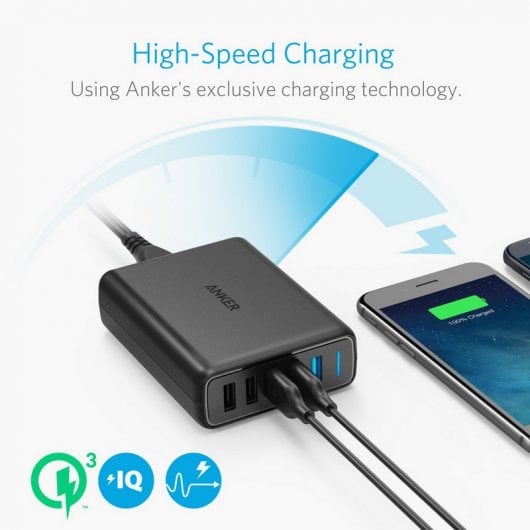 Anker PowerPort Speed 5 Cargador USB 5 Puertos