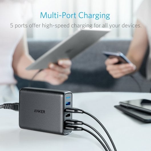 Anker PowerPort Speed 5 Cargador USB 5 Puertos