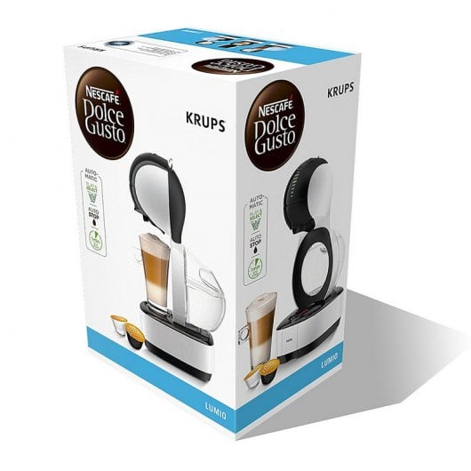 Krups Dolce Gusto Lumio Cafetera Automática Blanca + 3 Packs de Café