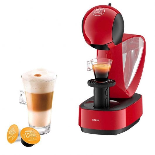 Krups Dolce Gusto Infinissima Máquina de Café Manual Vermelha + 3 Packs de Café