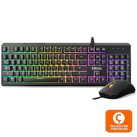 Set tastiera + mouse NOX Krom Kaleido RGB (PT)