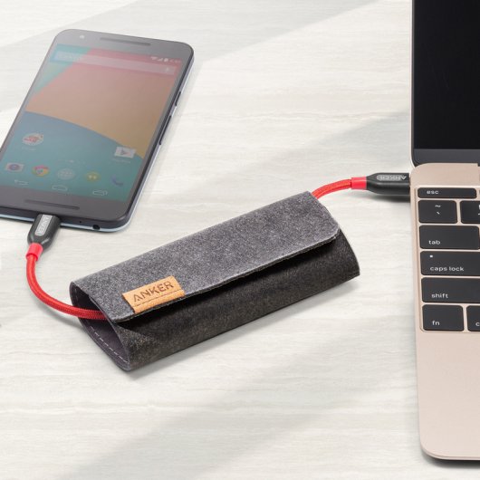 Anker Powerline+ Cable USB-C a USB-C 0.9m Rojo