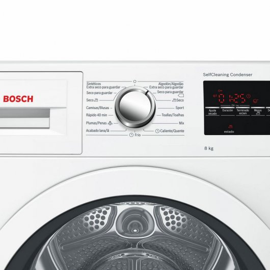 Bosch WTG87239ES Secadora Bomba de Calor de Carga Frontal 8Kg A++ Blanco