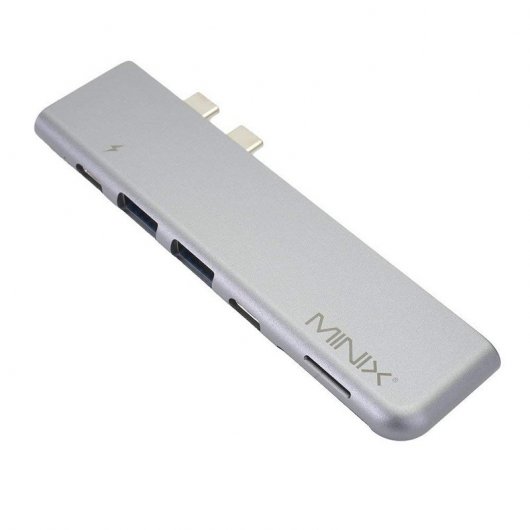 Minix Neo-C-DGR Adaptador Multipuerto para Apple Macbook Pro Gris